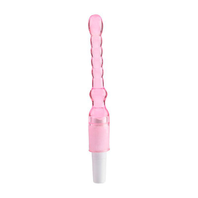 Foto 2 do produto Vibrator G-Spot - Plug Anal em Jelly com Vibração Multivelocidade - 15 x 2,5 | Cor: Rosa