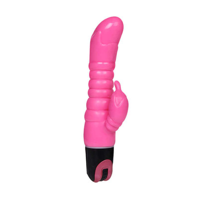 Foto 3 do produto Vibrador Estimulador de Clítoris e ponto G com Vibração Multivelocidade - Vibrator - 22 x 3,8 cm | Cor: Pink