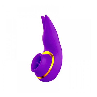Foto 4 do produto Vibrador Estimulador de Clitóris Recarregável com Vibração e 10 Movimentos na Língua Estimuladora - Hantewei Vibrators You Love of Friends | Disponível em 2 Cores