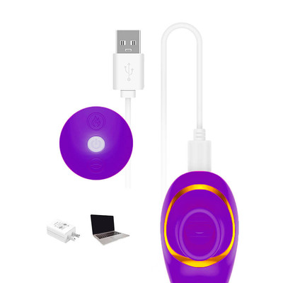 Foto 5 do produto Vibrador Estimulador de Clitóris Recarregável com Vibração e 10 Movimentos na Língua Estimuladora - Hantewei Vibrators You Love of Friends | Disponível em 2 Cores
