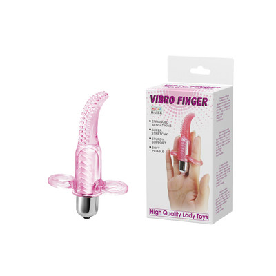 Dedeira em Silicone com Cápsula Vibratória de 10 Velocidades - Vibro Finger | 11 x 2 cm