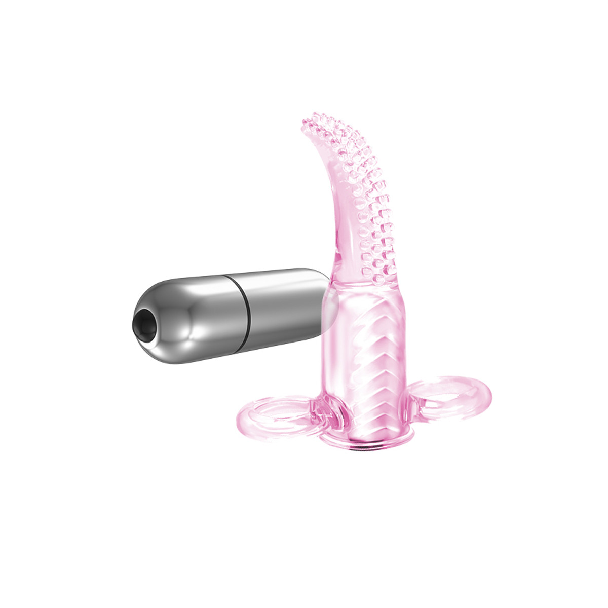 Dedeira em Silicone com Cápsula Vibratória de 10 Velocidades - Vibro Finger | 11 x 2 cm - 5