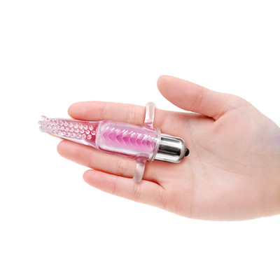 Dedeira em Silicone com Cápsula Vibratória de 10 Velocidades - Vibro Finger | 11 x 2 cm