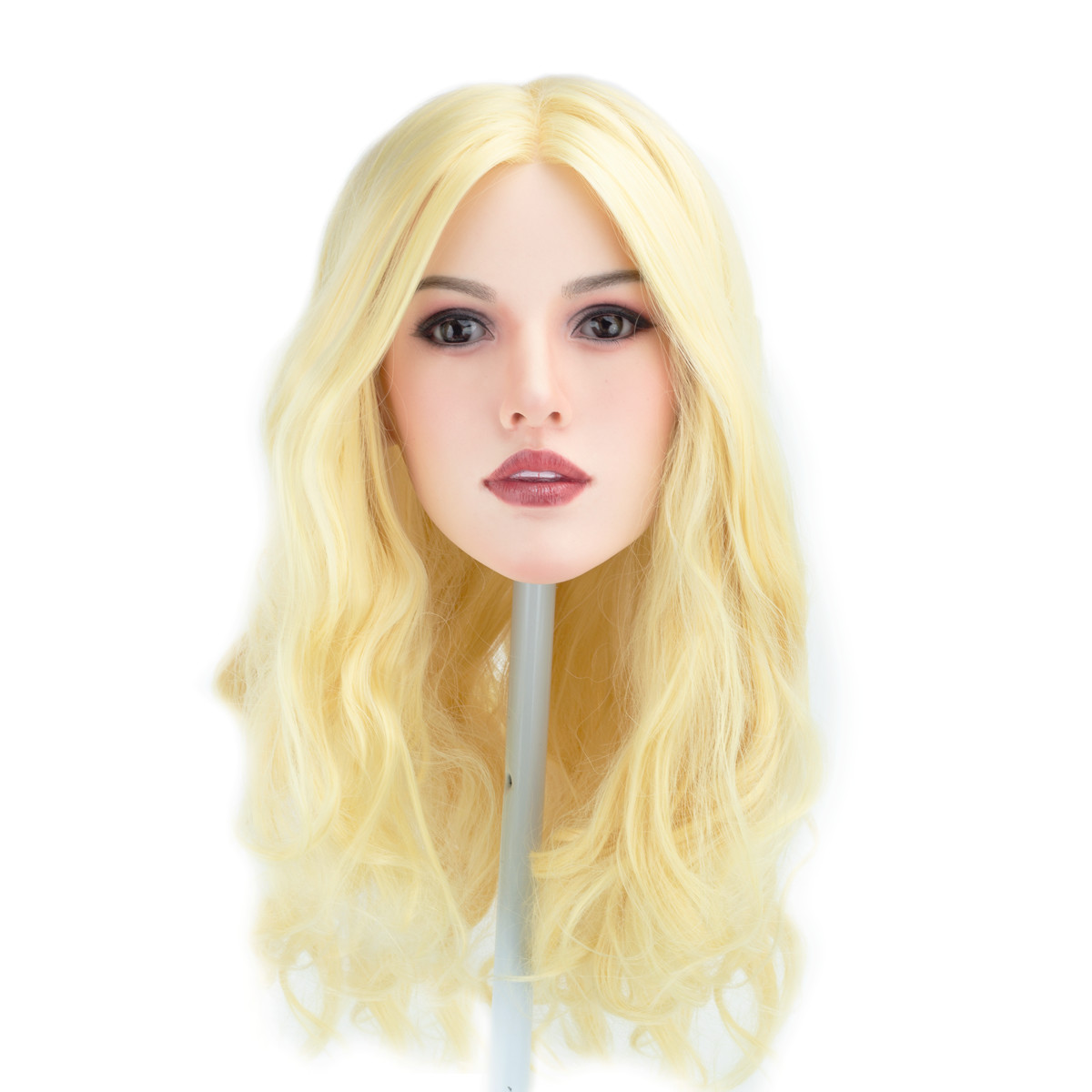 Victória - Boneca Realística em TPE com Pele Branca, Cabelo Loiro, Seios Fartos, Vértebras em Aço, Sucção, Gemidos e Acessórios - 31 Kg e 158 Metros de Altura - 12