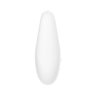 Foto 3 do produto Vidrador Estimulador de Clitóris com 10 Modos de Vibração, 5 Intensidades e Carregamento via Cabo Magnético - Satisfyer White Temptation