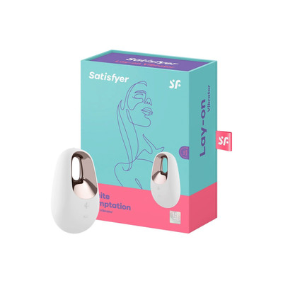 Vidrador Estimulador de Clitóris com 10 Modos de Vibração, 5 Intensidades e Carregamento via Cabo Magnético - Satisfyer White Temptation