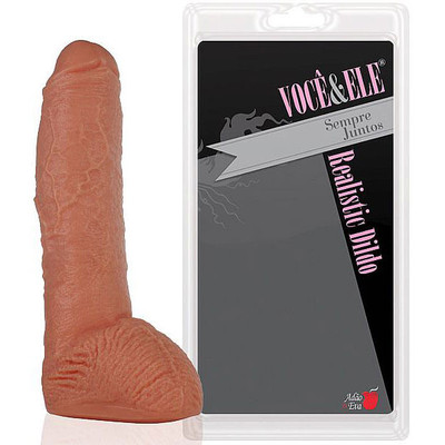 Prótese Plutão em Formato Pênis com Veias Salientes e Escroto - Você & Ele | 21 x 5,5 cm | Disponível em 2 Cores