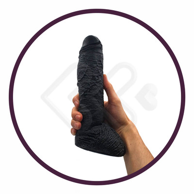 Foto 3 do produto Prótese Plutão em Formato Pênis com Veias Salientes e Escroto - Você & Ele | 21 x 5,5 cm | Disponível em 2 Cores