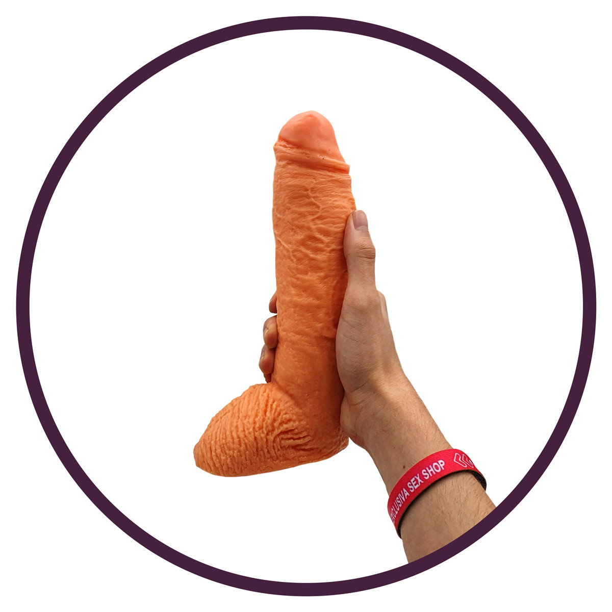 Prótese Plutão em Formato Pênis com Veias Salientes e Escroto - Você & Ele | 21 x 5,5 cm | Disponível em 2 Cores - 2