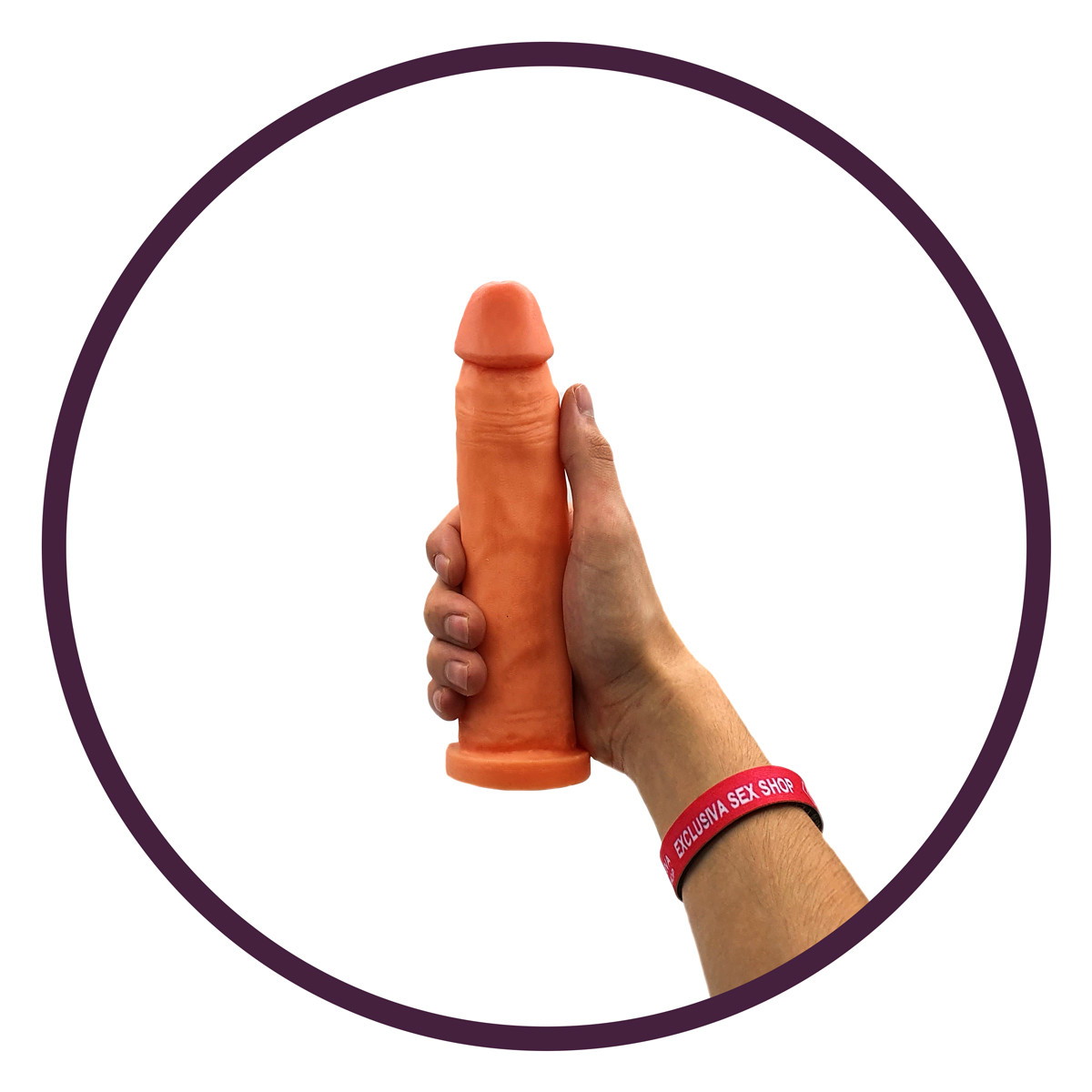 Você & Ele - Prótese 10 em Formato de Pênis Realístico com Glande Definida - 18,5 x 4,5 cm - 3
