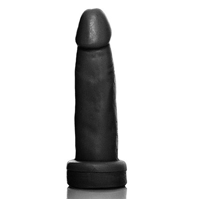 Foto 2 do produto Você & Ele - Prótese 6 Realística em Forma de Pênis Ereto com Base Achatada - 14,5 x 4 cm | Cor: Preto Modelo A