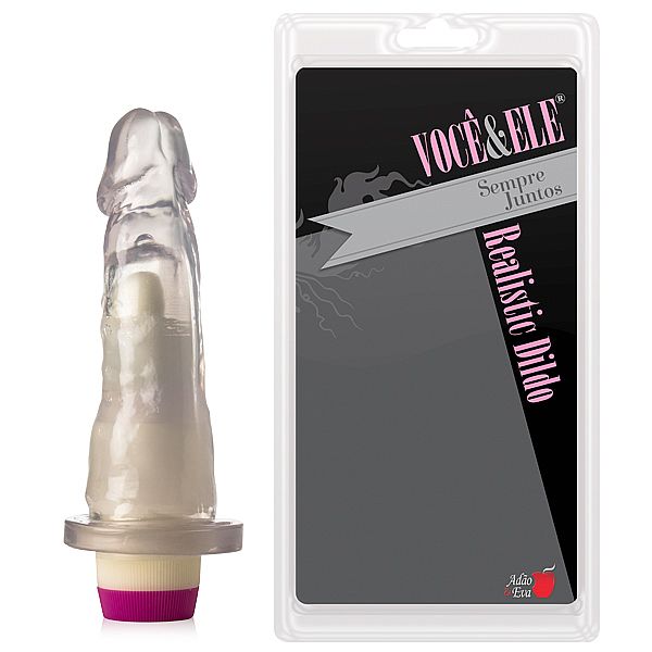 Prótese 8 em Formato de Pênis Com Vibração Multivelocidade - Você & Ele | 15 x 4,5 cm | Disponível em 2 Cores - 2