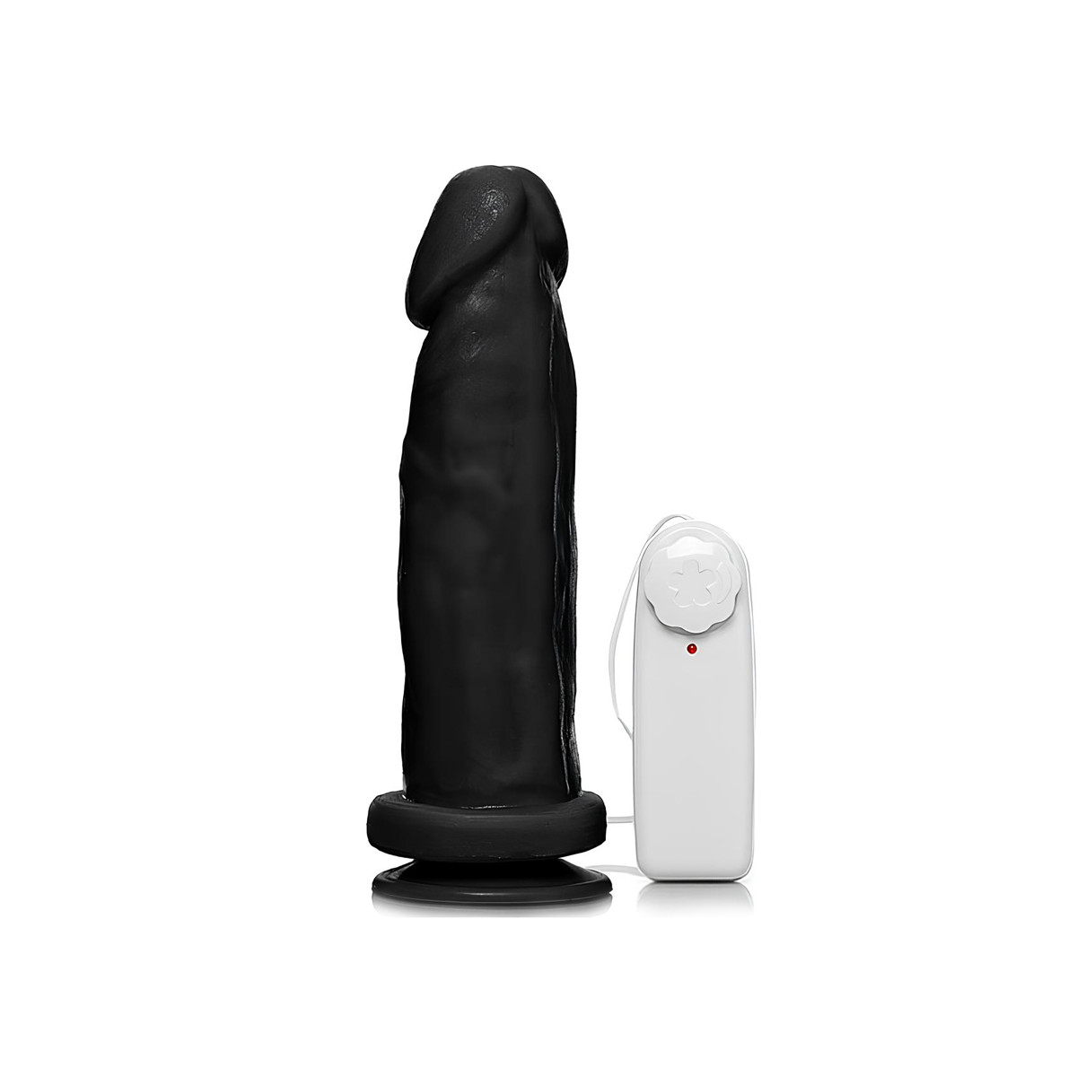 Prótese 8L Realística em Formato de Pênis com Veias Salientes, Multivelocidade, Ventosa e Resistente à Água - Adão & Eva | 18,5 x 5,2 cm | Disponível em 2 Cores - 2