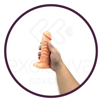 Você & Ele - Prótese Nervoso em Formato de Pênis com Escroto - 12,8 x 3,4 cm
