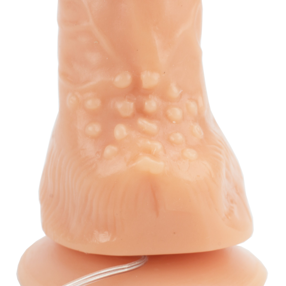 Prótese Peniana com Glande e Texturas, Base Ventosa e Rotação com Controle Remoto - Adão & Eva | 12,2 x 4 cm - 3