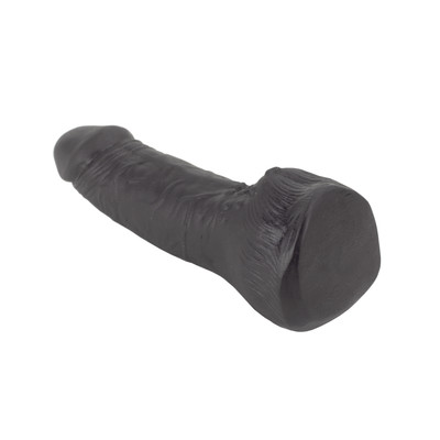 Prótese Peniana Realística com Texturas Massageadoras - Você & Ele | 12 x 3,8 cm | Cor: Preto