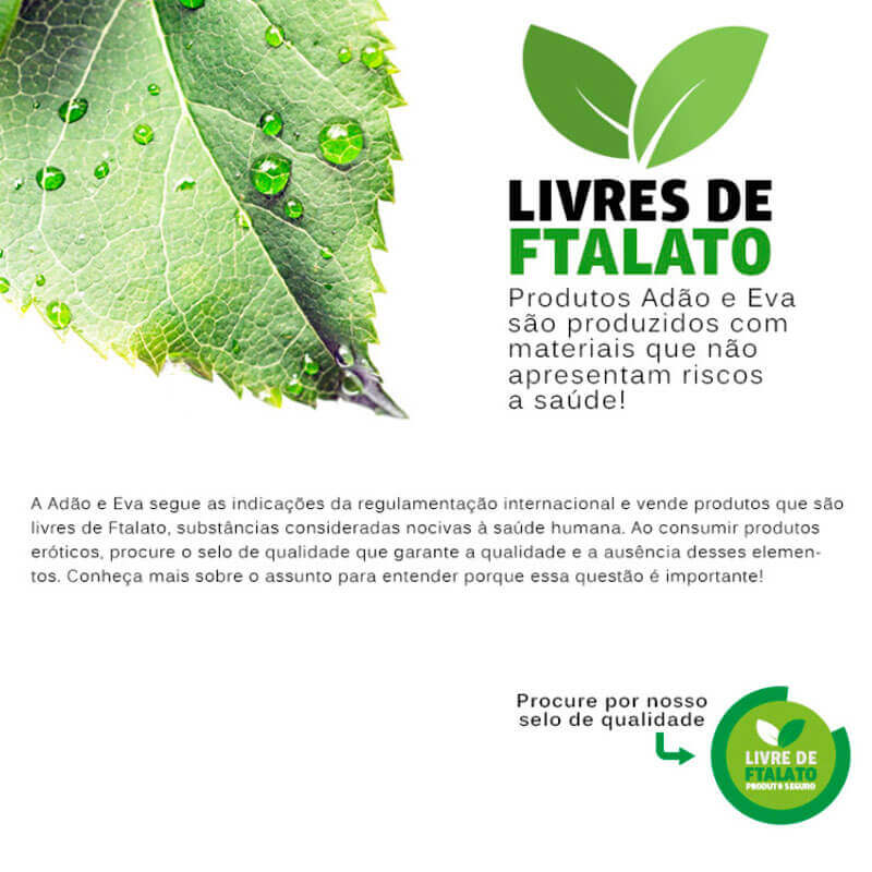 Você & Ele - Prótese Realística em Formato de Pênis com Textura Massageadora - 11,1 x 3,4 cm | Cor: Preto - 3