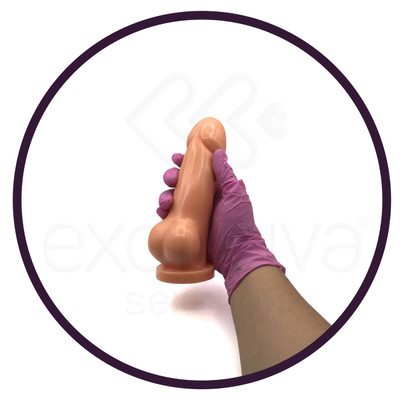 Foto 4 do produto Você & Ele - Prótese Sidious em Formato de Pênis com Glande Realística e Mini Escroto - 16 x 4,2 cm