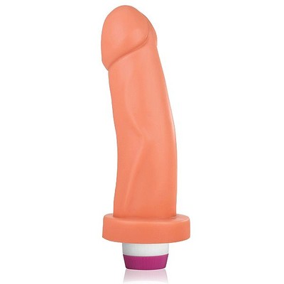 Foto 3 do produto Você & Ele - Prótese Tyranus com Formato de Pênis Curvado com Glande Definida e Vibro - 17 x 4 cm