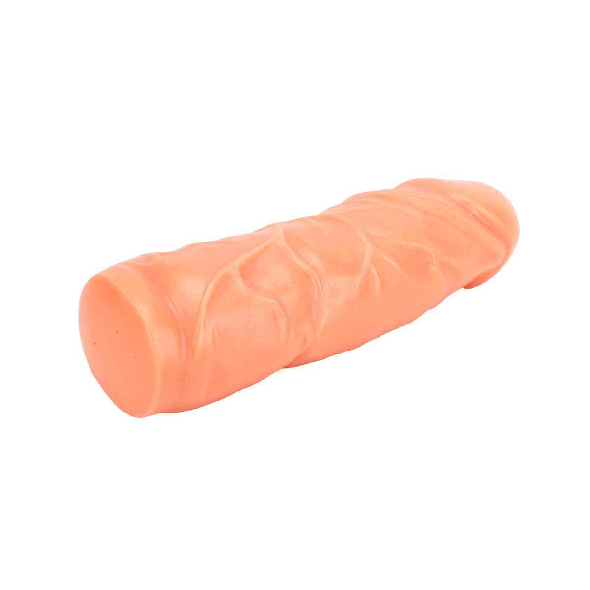 Prótese em Formato de Pênis com Prepúcio e Veias Salientes - Você & Ele Sempre Juntos | 17,5 x 5,5 cm - 3