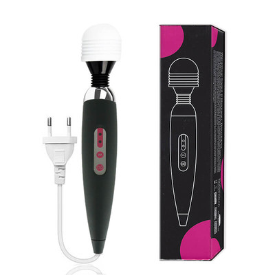 Foto 1 do produto WandCool Massager - Massageador Erótico Elétrico com 12 Níveis de Vibração e 2 Velocidades - 26 x 4,5 cm | Cor: Preto