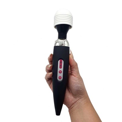 Massageador Erótico Recarregável com 12 Níveis de Vibração e 2 Velocidades - WandCool Massager | 26 x 4,5 cm | Disponível em 3 Cores