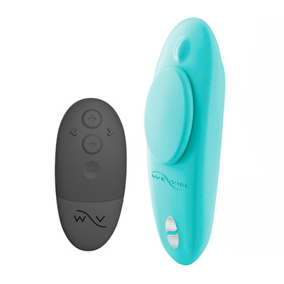 Foto 2 do produto Vibrador para Calcinha Recarregável em Silicone com 10 Modos de Vibração com Controle Remoto Sem Fio - 9,2 x 2,8 cm | We-Vibe Moxie +