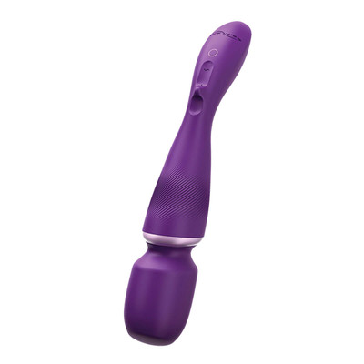 Foto 2 do produto Vibrador Massageador Erótico Recarregável em Silicone com 10 Modos de Vibração Ultra Potentes e Silenciosas - We Vibe Wand | 30 x 5,7 cm
