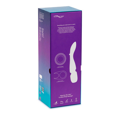 Foto 11 do produto Vibrador Massageador Erótico Recarregável em Silicone com 10 Modos de Vibração Ultra Potentes e Silenciosas - We Vibe Wand | 30 x 5,7 cm