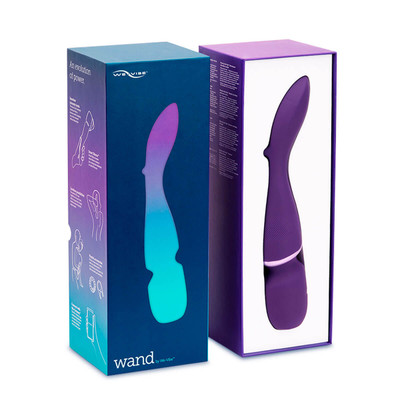Foto 3 do produto Vibrador Massageador Erótico Recarregável em Silicone com 10 Modos de Vibração Ultra Potentes e Silenciosas - We Vibe Wand | 30 x 5,7 cm