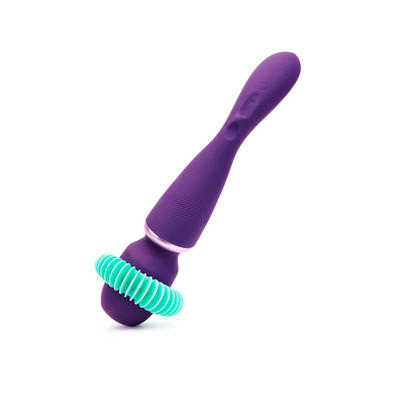 Foto 4 do produto Vibrador Massageador Erótico Recarregável em Silicone com 10 Modos de Vibração Ultra Potentes e Silenciosas - We Vibe Wand | 30 x 5,7 cm