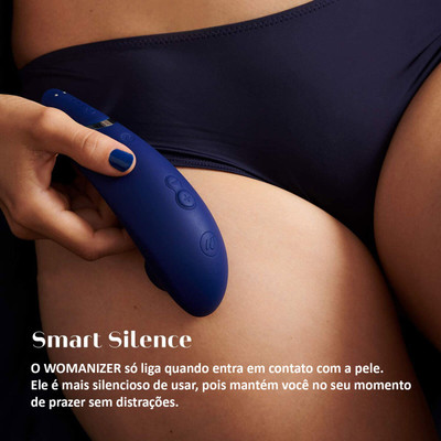 Foto 7 do produto We-Vibe Womanizer Blueberry Premium - Estimulador Clitoriano Recarregável com 12 Sucções e Modo Piloto Automático
