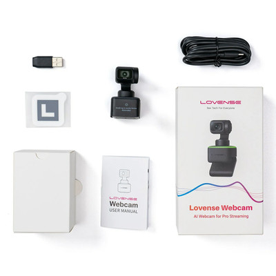 Foto 6 do produto Webcam 4k 60FPS para Cam Girl com Inteligência Artificial, Sensor de Rastreamento e Controle de Gestos - Lovense | 6 x 2,7 cm