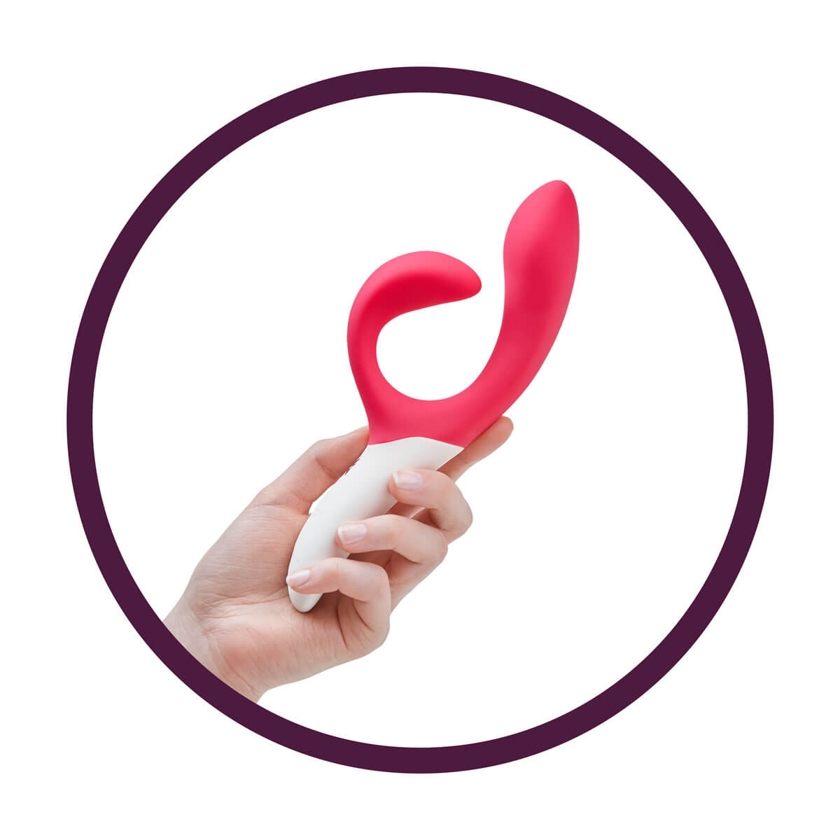 We-Vibe Nova - Vibrador Ponto G Recarregável com 10 Vibrações, Plug Lateral, Aplicativo para Controle de Vibração e Resistente à Água | Cor: Rosa - 16