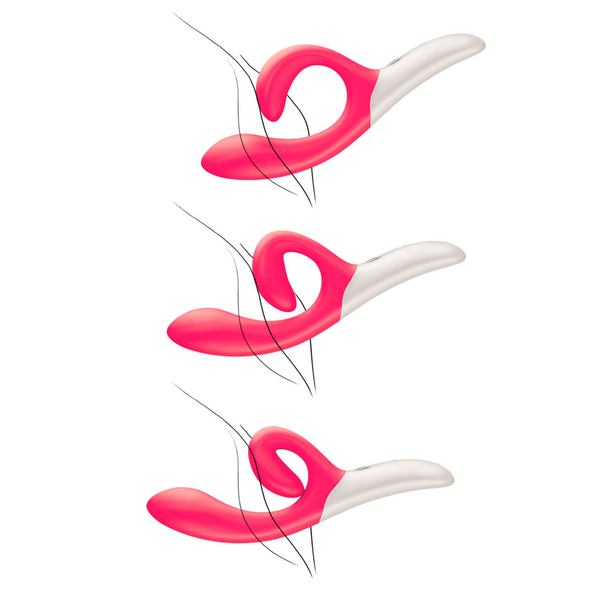 We-Vibe Nova - Vibrador Ponto G Recarregável com 10 Vibrações, Plug Lateral, Aplicativo para Controle de Vibração e Resistente à Água | Cor: Rosa - 4