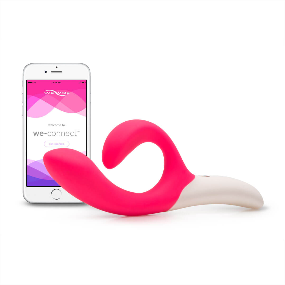 We-Vibe Nova - Vibrador Ponto G Recarregável com 10 Vibrações, Plug Lateral, Aplicativo para Controle de Vibração e Resistente à Água | Cor: Rosa - 18