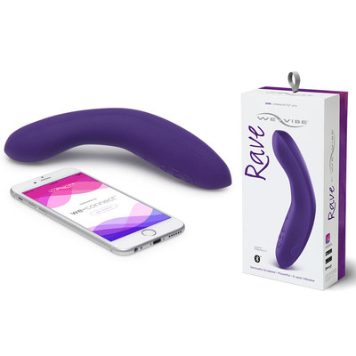 Foto 1 do produto Vibrador Recarregável de Luxo em Silicone com 10 Modos de Vibração Controladas Por Aplicativo - 19 x 3,5 cm | We-Vibe Rave