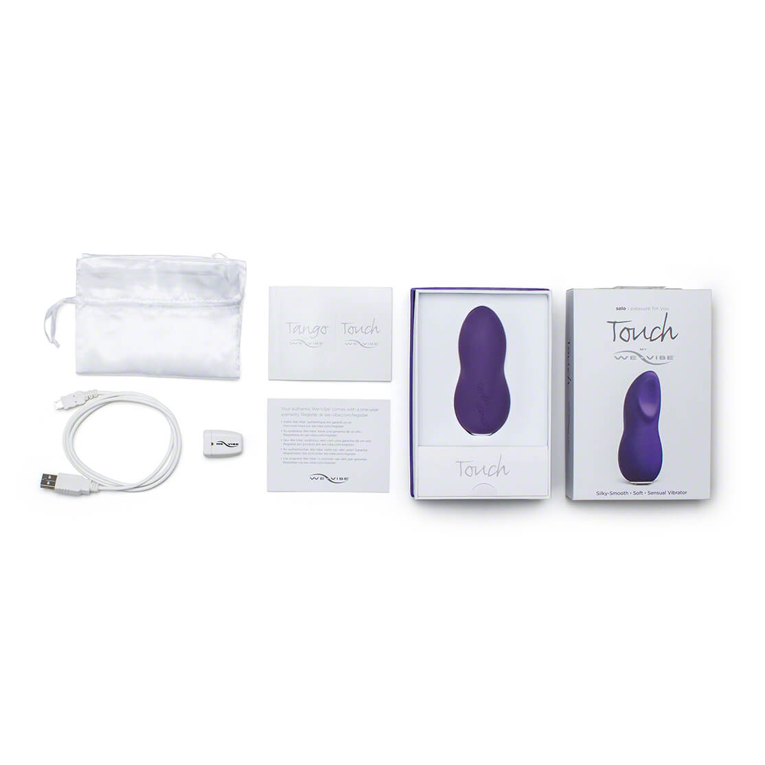 We-Vibe Touch - Massageador Recarregável em Silicone com 8 Modos de Vibrações e À Prova D'Água - 10 x 4,2 cm | Cor: Roxo - 9