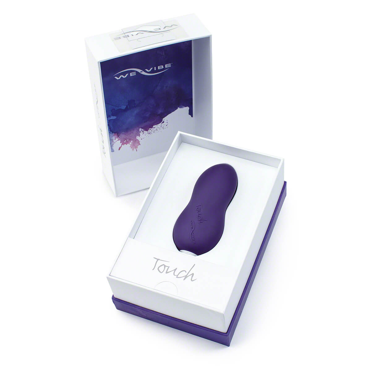 We-Vibe Touch - Massageador Recarregável em Silicone com 8 Modos de Vibrações e À Prova D'Água - 10 x 4,2 cm | Cor: Roxo - 10
