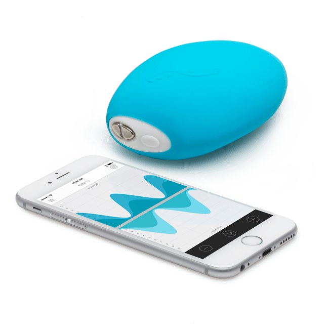 We-Vibe Wish - Massageador Recarregável em Silicone com 10 Modos de Vibração e Resistência à Água - 10,4 x 6,6 cm | Cor: Azul - 4