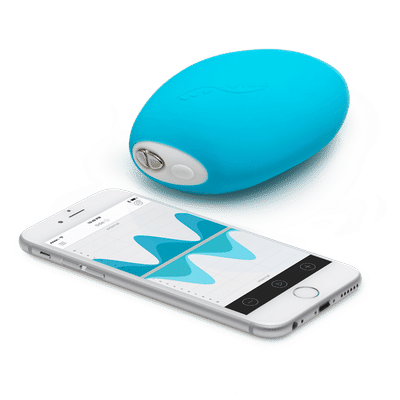 Foto 4 do produto We-Vibe Wish - Massageador Recarregável em Silicone com 10 Modos de Vibração e Resistência à Água - 10,4 x 6,6 cm | Cor: Azul