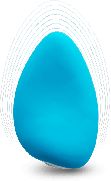 We-Vibe Wish - Massageador Recarregável em Silicone com 10 Modos de Vibração e Resistência à Água - 10,4 x 6,6 cm | Cor: Azul - 6