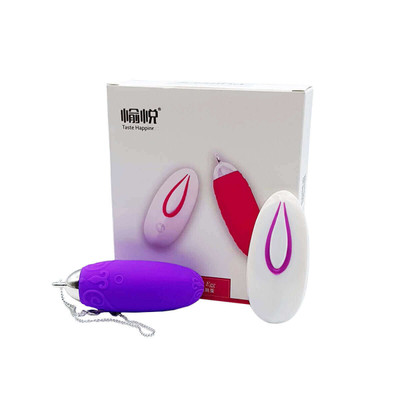 Foto 1 do produto Wireless Egg - Cápsula Vibratória Recarregável com 20 Modos de Vibração e Controle Remoto sem Fio - 8,2 x 3 cm | Cor: Roxo