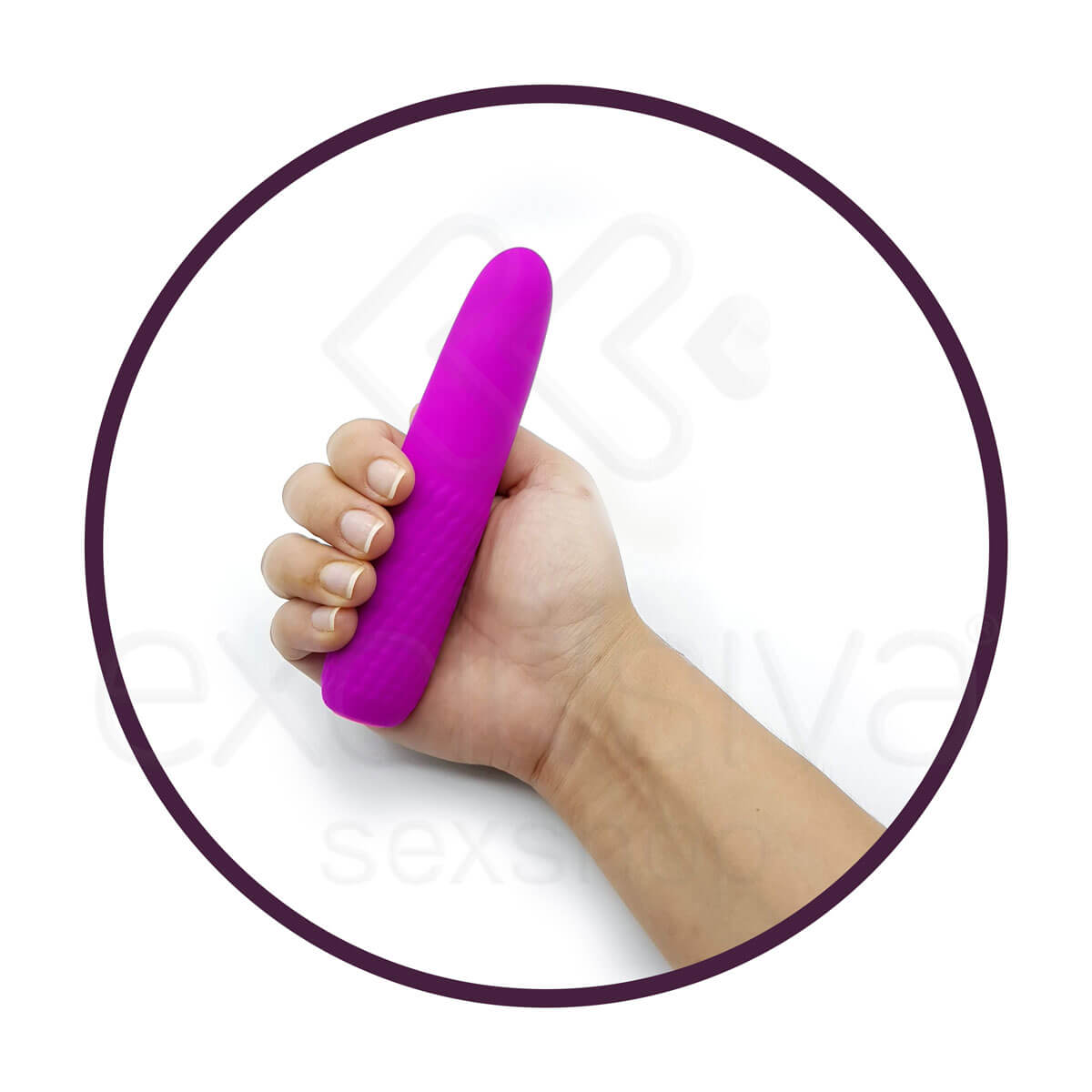 Vibrador Personal em Silicone com 7 Modos de Pulsações e Carregamento USB - Wonder Archibald | 15 x 3 cm - 3