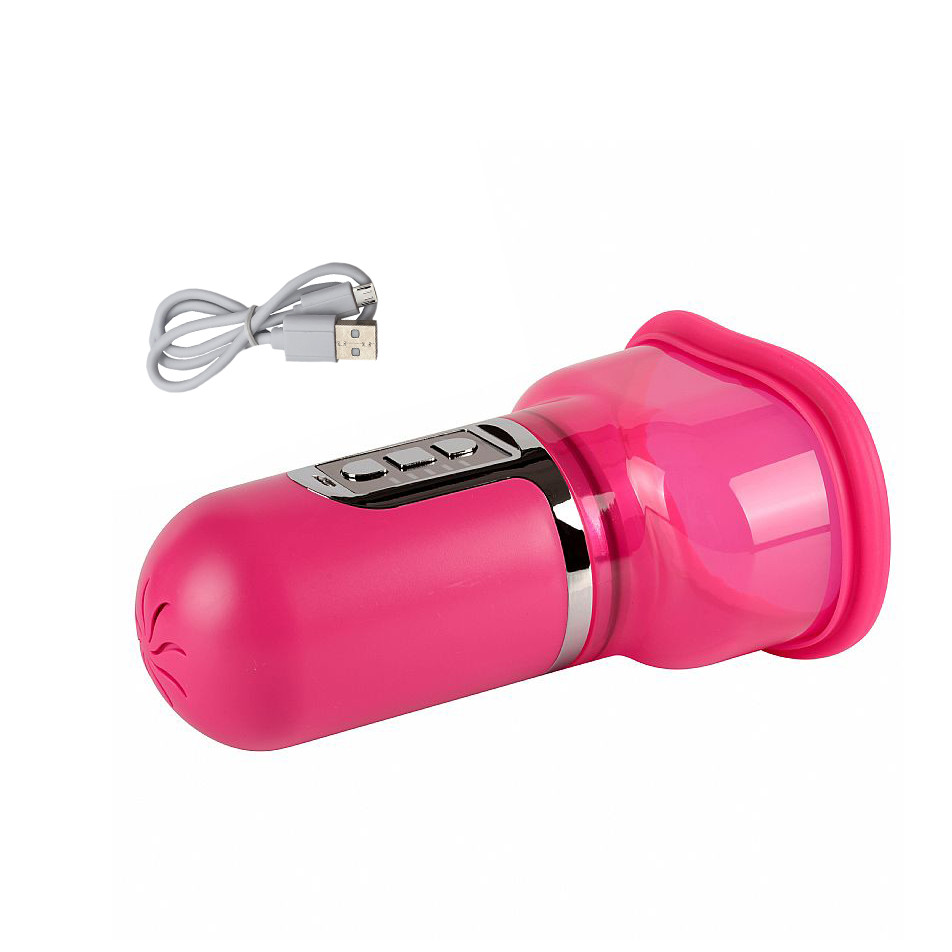 X-Men Auto Pussy Pump - Bomba de Sução Vaginal Recarregável com 4 Modos de Sucção - 16,6 x 8,1 cm - 4