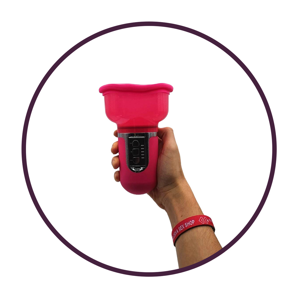 X-Men Auto Pussy Pump - Bomba de Sução Vaginal Recarregável com 4 Modos de Sucção - 16,6 x 8,1 cm - 5