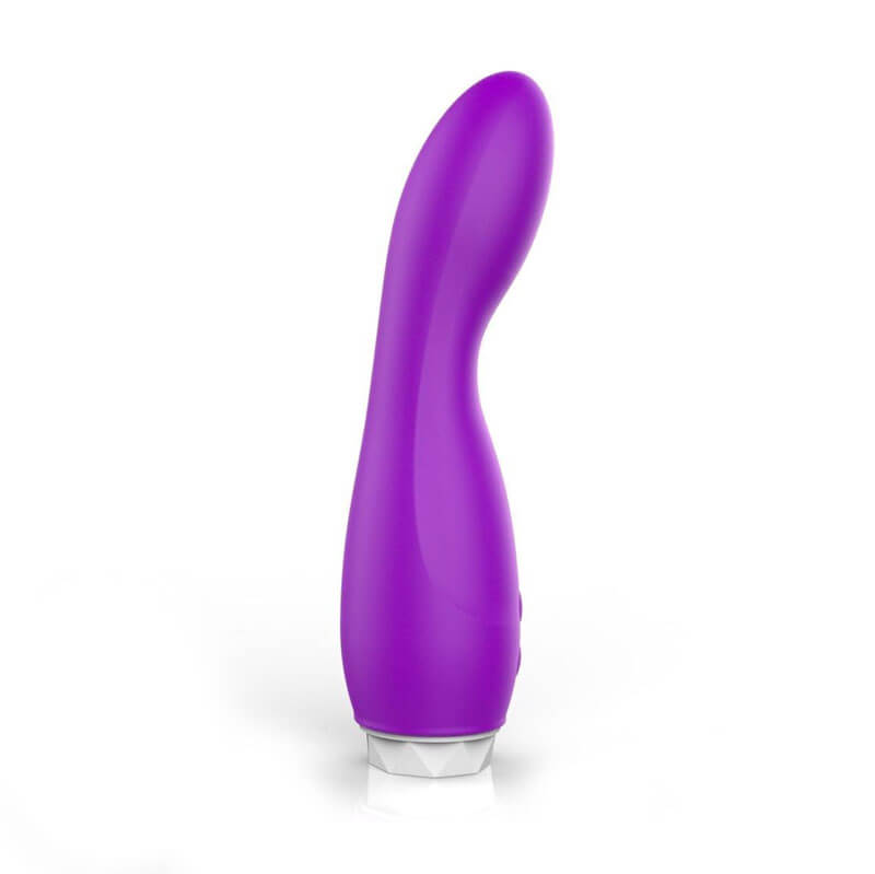 XXOO Catherine Silicone Vibrator - Vibrador de Ponto G em Silicone Aveludado com 8 Modos de Vibração - 10 x 3,9 cm | Cor: Roxo - 3