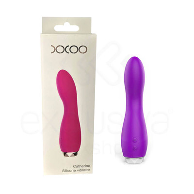 Foto 1 do produto XXOO Catherine Silicone Vibrator - Vibrador de Ponto G em Silicone Aveludado com 8 Modos de Vibração - 10 x 3,9 cm | Cor: Roxo