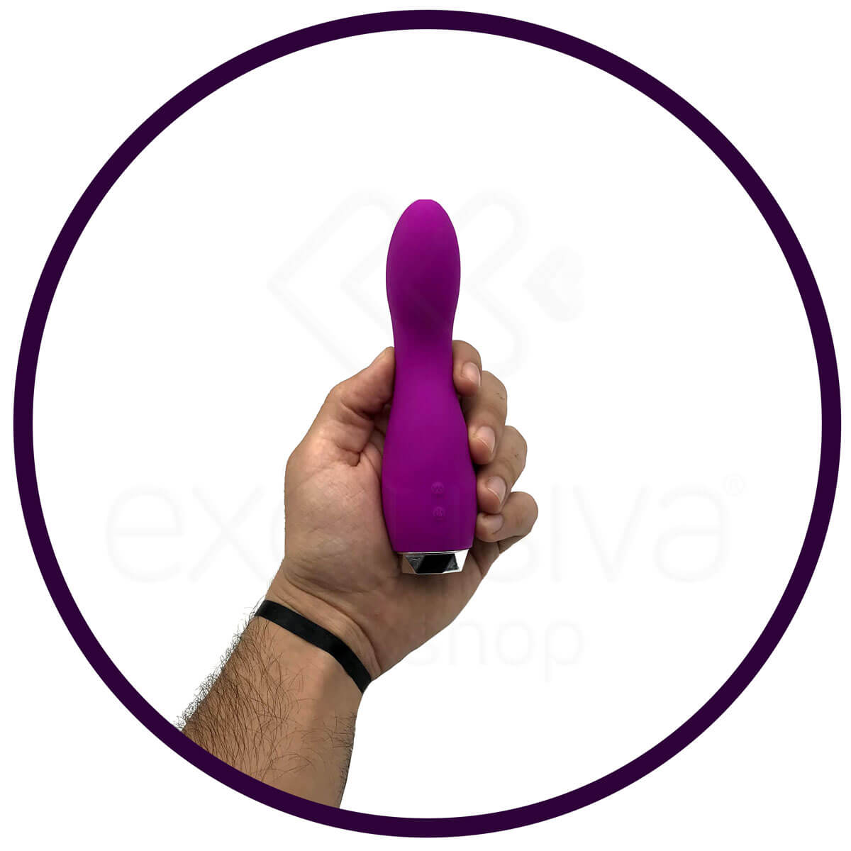 XXOO Catherine Silicone Vibrator - Vibrador de Ponto G em Silicone Aveludado com 8 Modos de Vibração - 10 x 3,9 cm | Cor: Roxo - 5