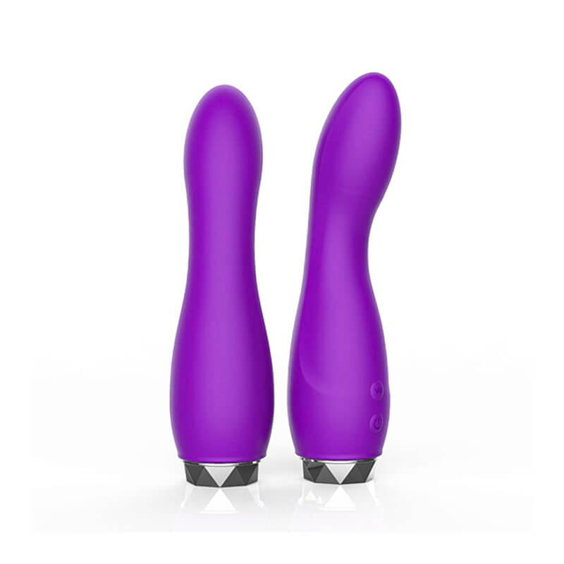 XXOO Catherine Silicone Vibrator - Vibrador de Ponto G em Silicone Aveludado com 8 Modos de Vibração - 10 x 3,9 cm | Cor: Roxo - 2